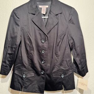 Covington black blazer 🍒 3/4 length sleeves 🍒 small petite